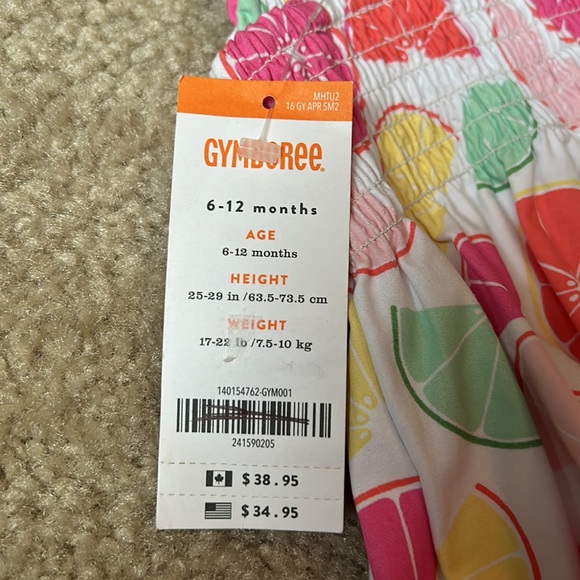 Citrus print baby dress - Picture 4 of 4